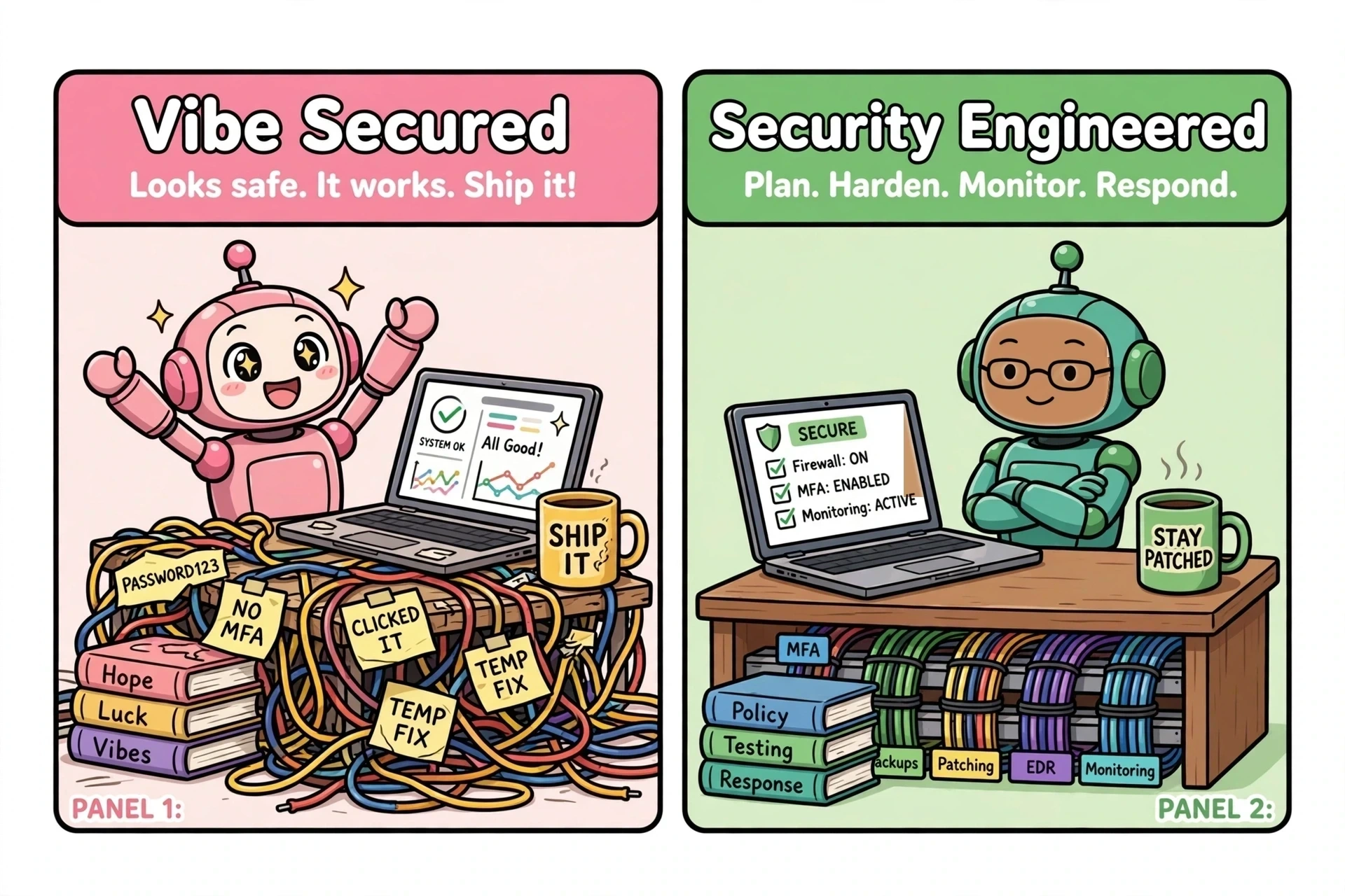 Vibe Secured vs Security Engineered